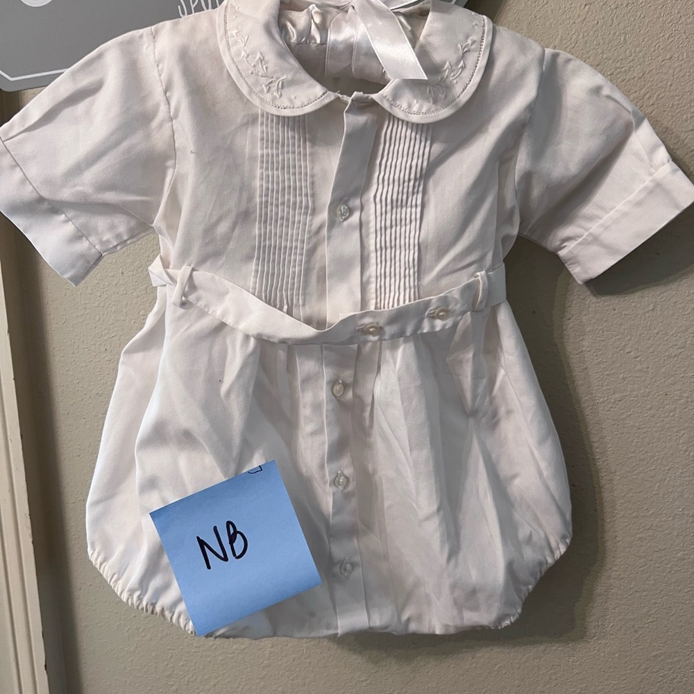 Classic White Baby Romper
